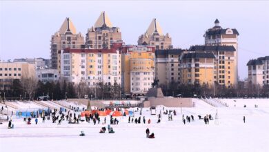 Photo of Kazahstan: Sankanje i klizanje na zaleđenoj rijeci Esil