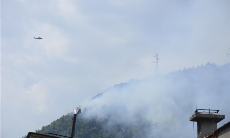 Helikopter gasi požar kod Jablanice, stanje dosta teško