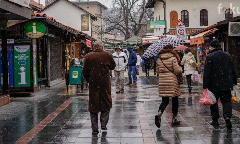 U BiH za vikend oblačno vrijeme s kišom