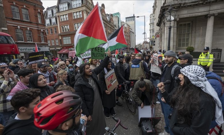 U Londonu održan protest protiv izraelskih napada na Al-Aksu