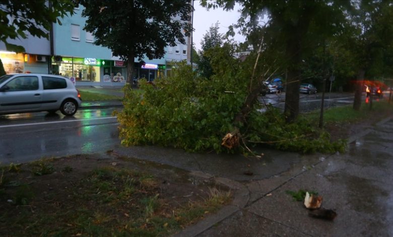 Nevrijeme opet zahvatilo region: Vjetar lomio stabla, grad padao u više područja