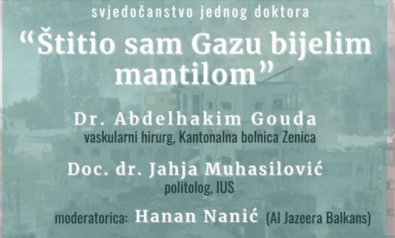 Svjedočanstva jednog hirurga: "Štitio sam Gazu bijelim mantilom" sutra u Sarajevu