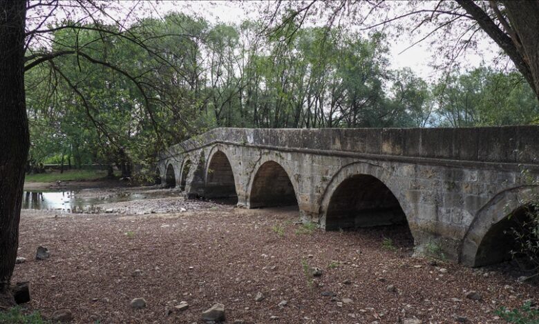 Nivo rijeke Bosne ispod Rimskog mosta veoma nizak