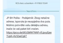 Photo of Prevara putem lažnih SMS poruka u ime “BH Pošte“