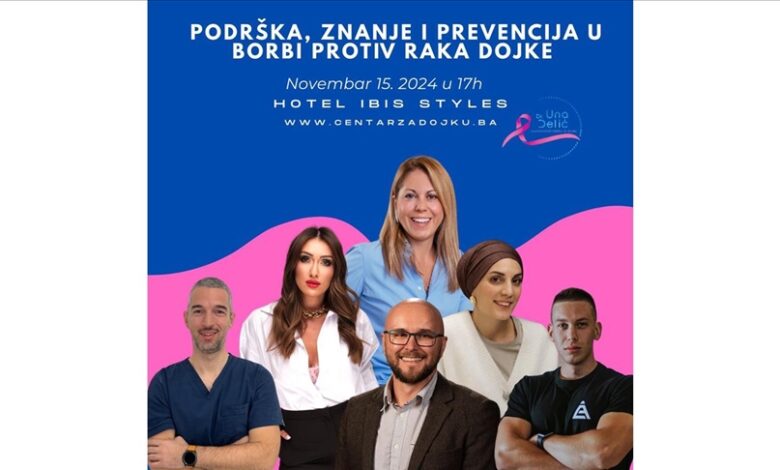 Konferencija ”Podrška, znanje i prevencija u borbi protiv raka dojke” 15. novembra u Sarajevu